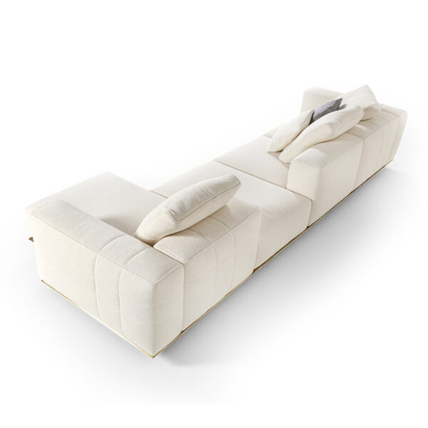 Biscotti White Sectional Sofa - Image 2